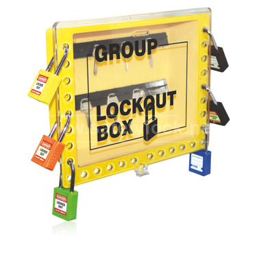 Group Lockout Box, Wall Mount, Plastic, 29 Lock Capacity
